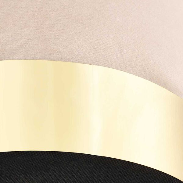 vidaXL スツール アプリコット＆ゴールド ベルベッド製 28 x 36 cm