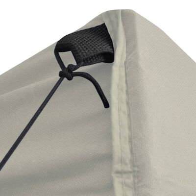 vidaXL 折りたたみ式テント クリーム 3x3m サイドウォール4枚
