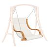 vidaXL スイングチェア スイングフレームなし クッション付き 無垢の曲げ木
