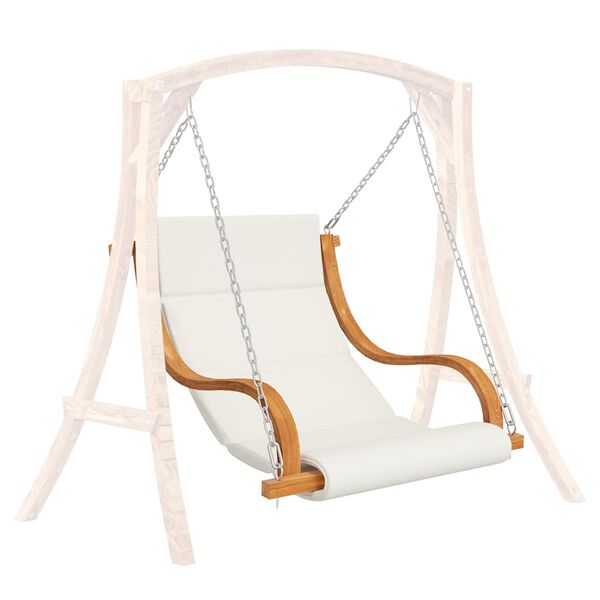 vidaXL スイングチェア スイングフレームなし クッション付き 無垢の曲げ木