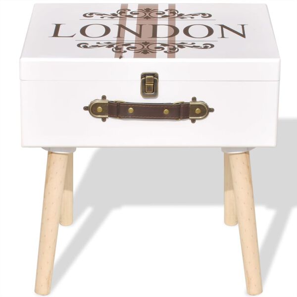 vidaXL サイドキャビネット 40x30x41.5cm ホワイト