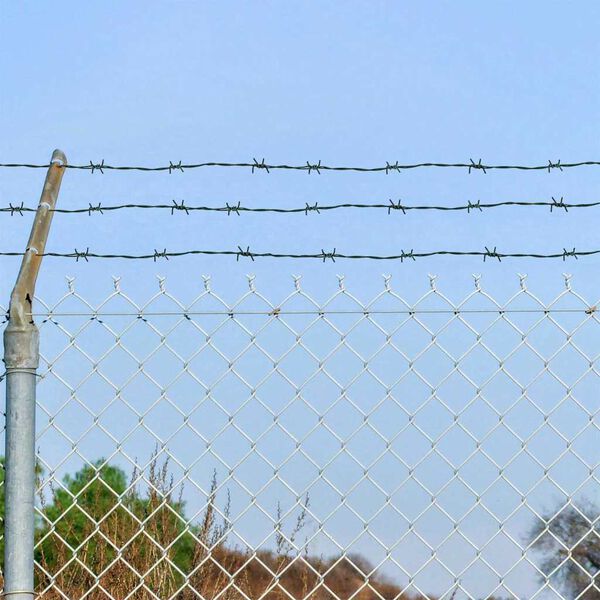 vidaXL バーブドワイヤー 緑 100 m 溶融亜鉛メッキ鋼