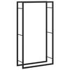 vidaXL 薪ラック マットブラック 80x28x154 cm スチール