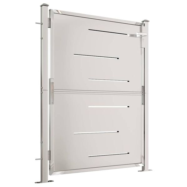 vidaXL ガーデンゲート 100x120 cm ステンレススチール