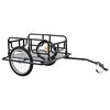 vidaXL 自転車用トレーラー130x73x48.5 cm スチール製 ブラック