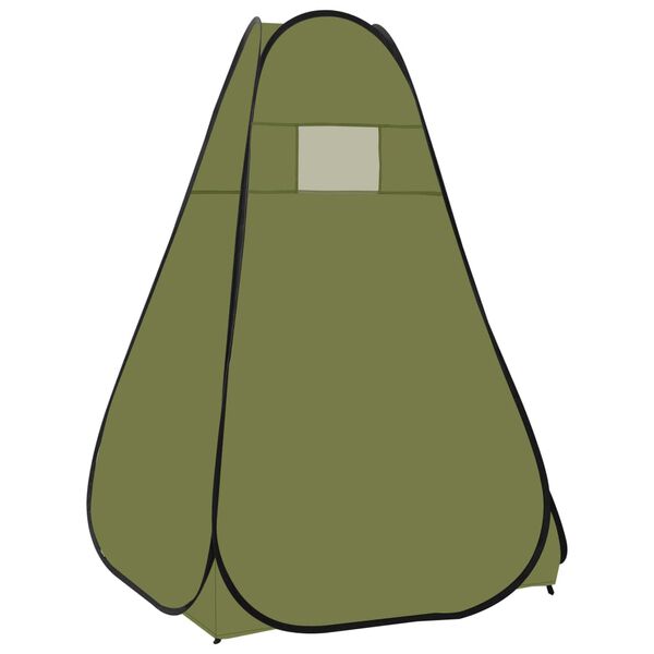 vidaXL ポップアップ シャワーテント グリーン