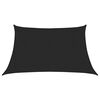 vidaXL サンシェードセイル 160g/m² ブラック 3/4x2m 高密度ポリエチレン