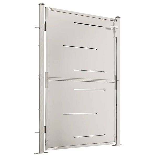 vidaXL ガーデンゲート 100x145 cm ステンレススチール