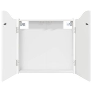 vidaXL ダーツボードキャビネット ホワイト 56 x 12 x 63 cm エンジニアードウッド