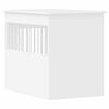 vidaXL 犬用クレート家具 ホワイト 55x80x68 cm エンジニアードウッド