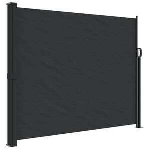 vidaXL 格納式サイドオーニング ブラック 160x300cm