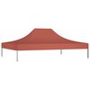 vidaXL パーティーテント専用ルーフ 4x3m テラコッタ 270g/m&sup2;