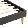 vidaXL ベッドフレーム アントラシート 合成皮革製 100x200cm