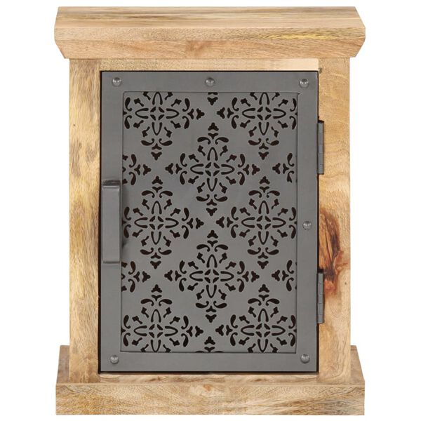 vidaXL ベッドサイドキャビネット ドア付き 40x30x50cm マンゴー無垢材