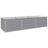 vidaXL 高畝ガーデンベッド グレー 240 x 80 x 55 cm 冷間圧延鋼
