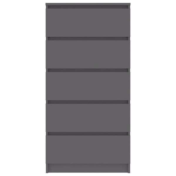 vidaXL 引き出し付きサイドボード グレー60x35x121cm エンジニアリングウッド