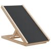 vidaXL 犬用スロープ グレー 70x35 cm モミ無垢材