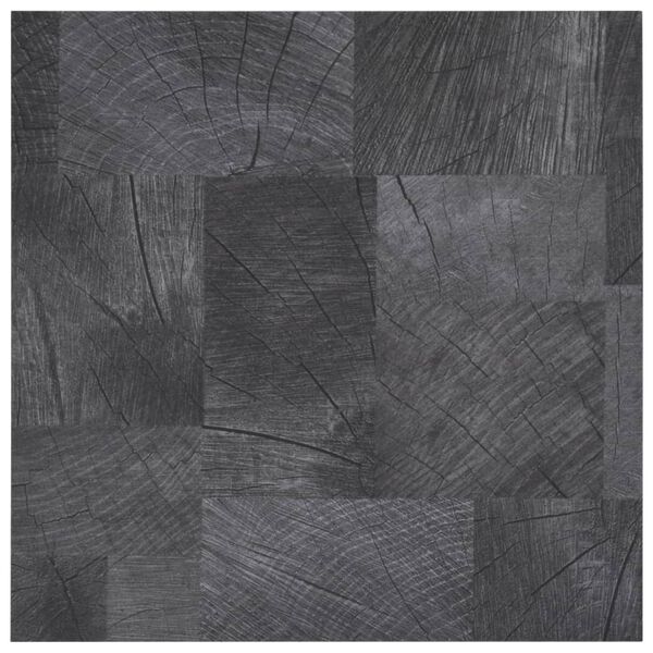 vidaXL フローリング板 PVC製 5.11m² 裏面接着剤付き 木目調 グレー