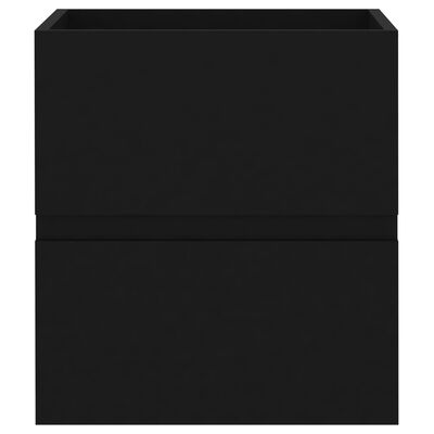 vidaXL シンクキャビネット ブラック 41x38.5x45cm パーティクルボード