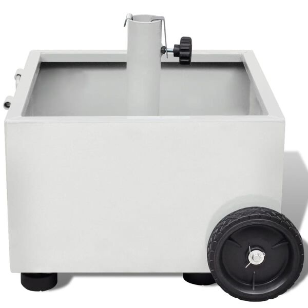 vidaXL 屋外用 傘立て プラントポット ホワイト