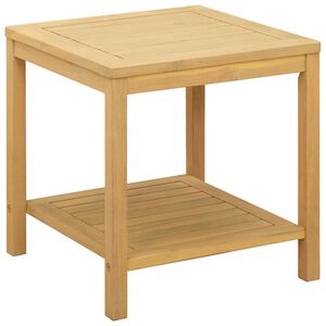 vidaXL サイドテーブル オイルナチュラル 45 x 45 x 45 cm ソリッドアカシアウッド