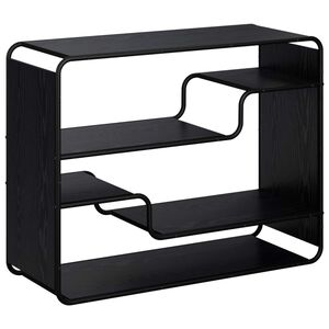 vidaXL サイドボード ブラックオーク 98 x 37.5 x 75.5 cm エンジニアリングウッド