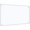 vidaXL キッチン用 汚れ防止板 透明 100x60cm 強化ガラス製