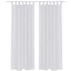 vidaXL ホワイトシアーカーテン 140 x 225 cm 2枚組