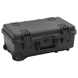 vidaXL ポータブルフライトケース ブラック 55x35x22.5 cm PP