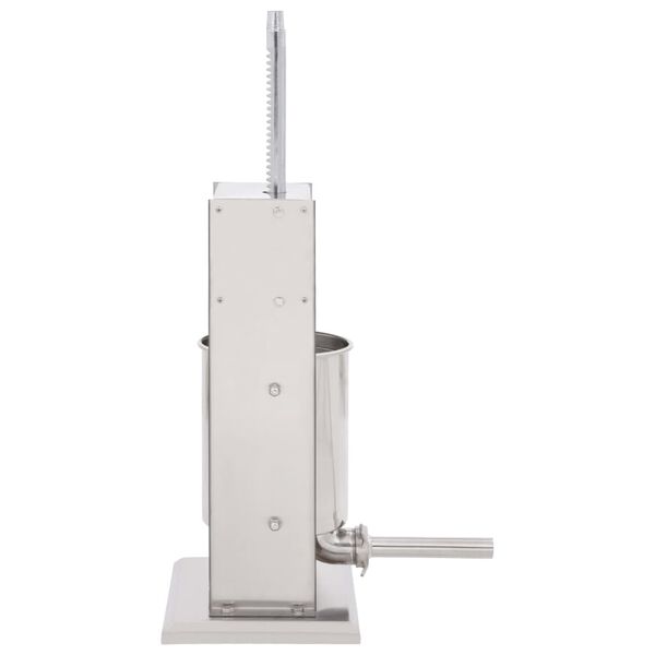 vidaXL 手動式 ソーセージメーカー シルバー 10L ステンレススチール製