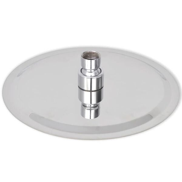 vidaXL レインシャワーヘッド ステンレススチール製 20cm 丸型