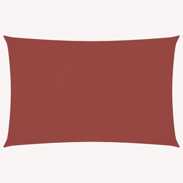 vidaXL サンシェードセイル 5x8m 長方形 オックスフォード生地 テラコッタ