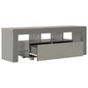 vidaXL TVキャビネット LEDライト付 ハイグロスグレー 130x35x45cm