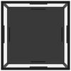 vidaXL コーヒーテーブル 透明＆ブラック 60x60x35cm 強化ガラス製