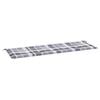 vidaXL ガーデンベンチクッション グレー チェック柄 150x50x4cm オックスフォードファブリック