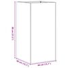 vidaXL プランター 錆び加工 40x40x80cm 耐候性スチール