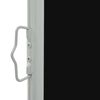vidaXL パティオ用 引き込み式サイドオーニング 80x300cm ブラック