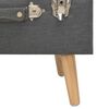 vidaXL 収納スツール 40cm ダークグレー 布製