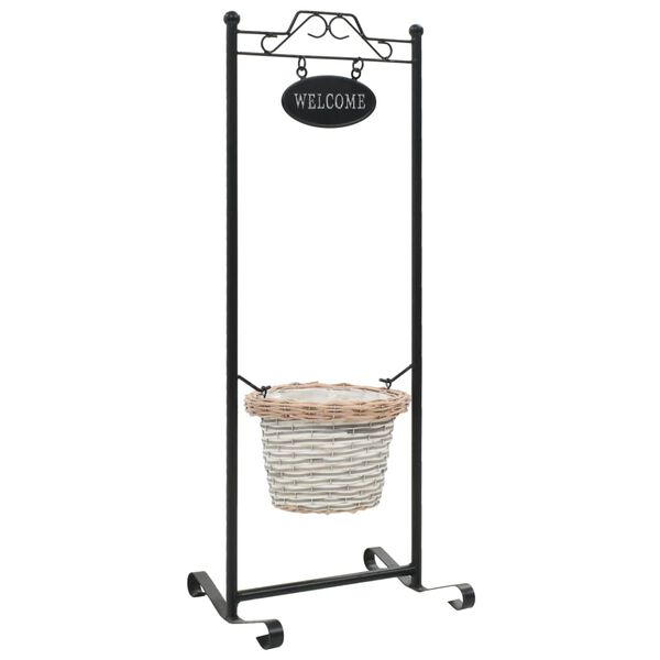 vidaXL プラントスタンド 粉体塗装加工鉄フレーム