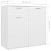 vidaXL サイドボード ホワイト 80x36x75 cm エンジニアリングウッド