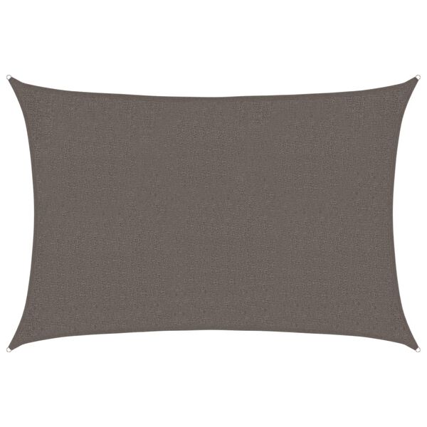 vidaXL サンシェードセイル 160g/m&sup2; アントラシート 2x2.5m 高密度ポリエチレン