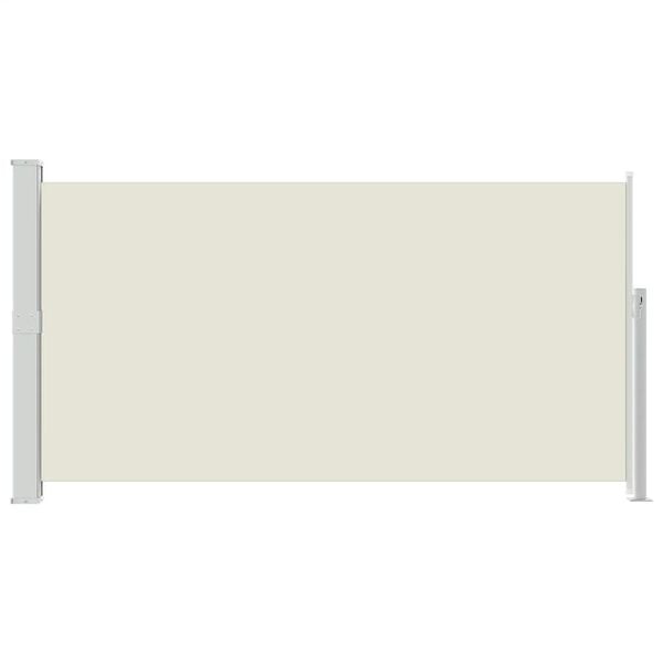 vidaXL パティオ用 引き込み式サイドオーニング 170x300cm クリーム
