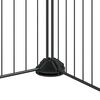 vidaXL 8パネルペットケージ ブラック 35x35 cm スチール