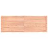 vidaXL テーブルトップ ライトブラウン 180x60x(2-4) cm 加工済み無垢材 ライブエッジ