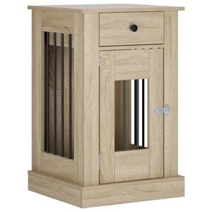 vidaXL ドッグクレート家具 ソノマオーク 50 x 47.5 x 80 cm エンジニアードウッド