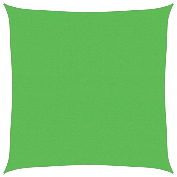 vidaXL サンシェードセイル 160g/m² ライトグリーン 4.5x4.5m 高密度ポリエチレン