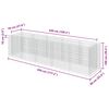 vidaXL ガビオン レイズドベッド 亜鉛メッキ鋼製 450x90x100cm