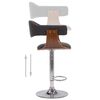 vidaXL バースツール グレー 2点 曲げ木＆布製