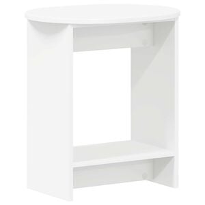 vidaXL サイドテーブル ホワイト 50 x 39.5 x 55 cm エンジニアードウッド