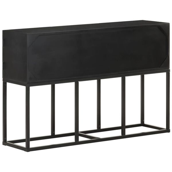 vidaXL サイドボード 115x30x76cm マンゴー無垢材